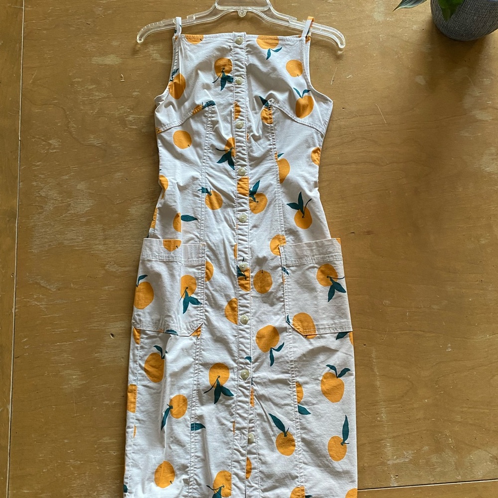 Dylan Mierzwinski Maeve Fruit Print Sleeveless Dress - Picture 2 of 7